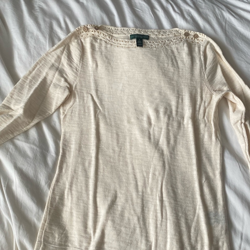 Size small Ralph Lauren boat neck sweater
